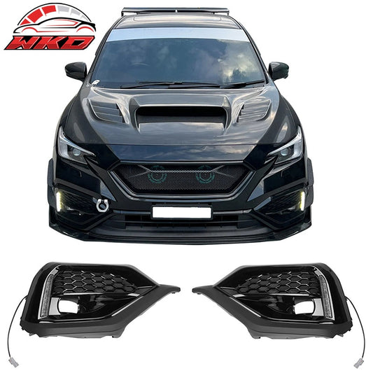 Wholesale 22-26 Subaru WRX VB OE Style Front Bumper Fog Light Bezel W/White LED DRL - Wikond Auto