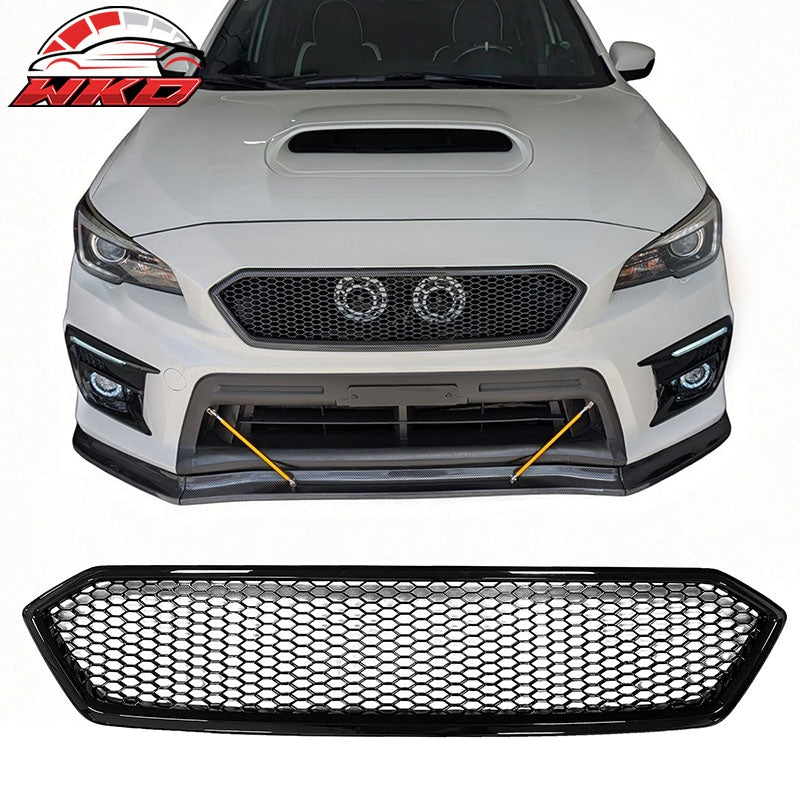 Wholesale 18-21 Subaru WRX/WRX STI Gloss Black Honeycomb Style Bumper Upper Grille PP - Wikond Auto