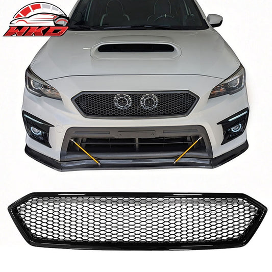Wholesale 18-21 Subaru WRX/WRX STI Gloss Black Honeycomb Style Bumper Upper Grille PP - Wikond Auto