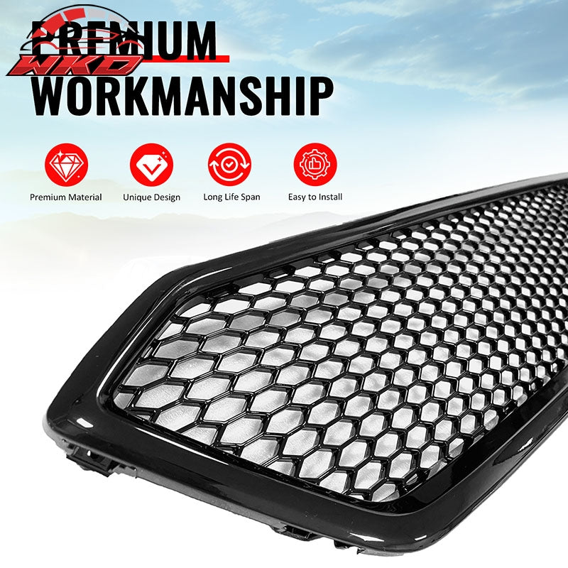 Wholesale 18-21 Subaru WRX/WRX STI Gloss Black Honeycomb Style Bumper Upper Grille PP - Wikond Auto