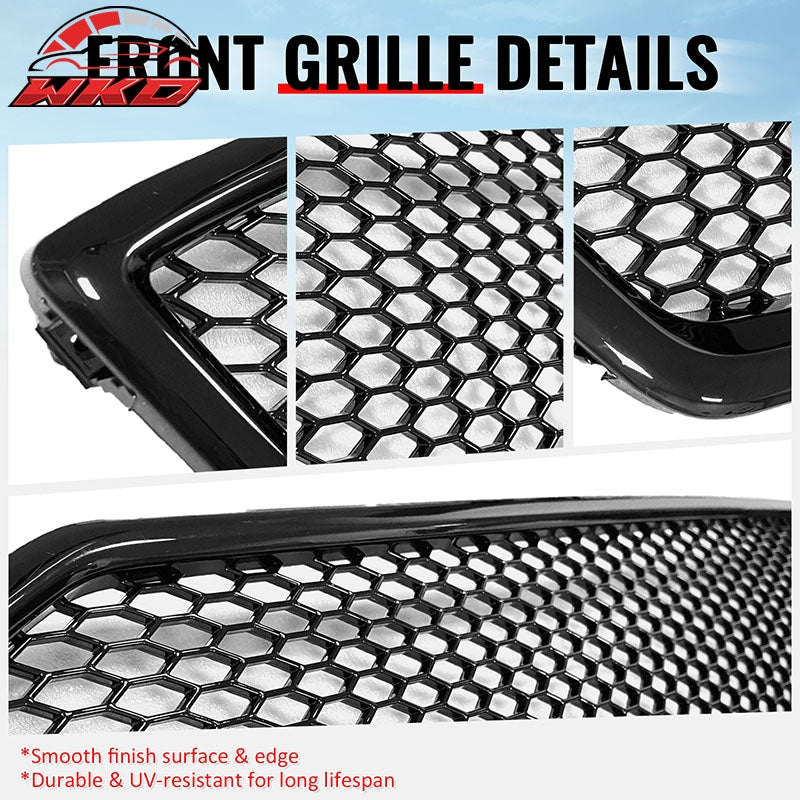 Wholesale 18-21 Subaru WRX/WRX STI Gloss Black Honeycomb Style Bumper Upper Grille PP - Wikond Auto