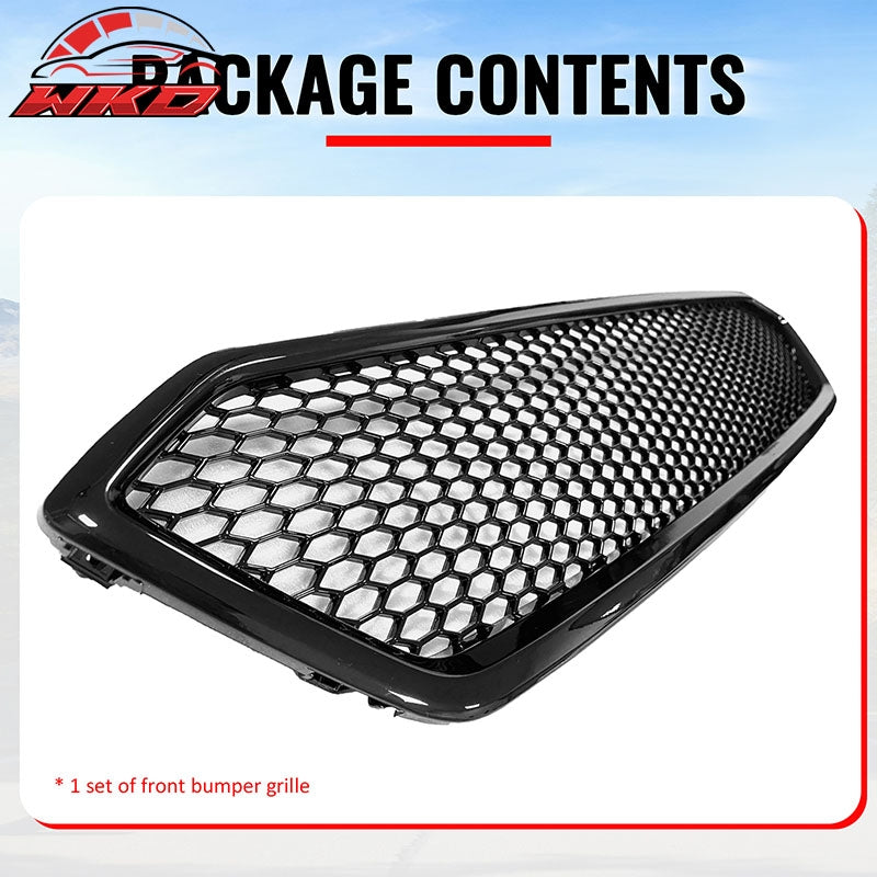 Wholesale 18-21 Subaru WRX/WRX STI Gloss Black Honeycomb Style Bumper Upper Grille PP - Wikond Auto