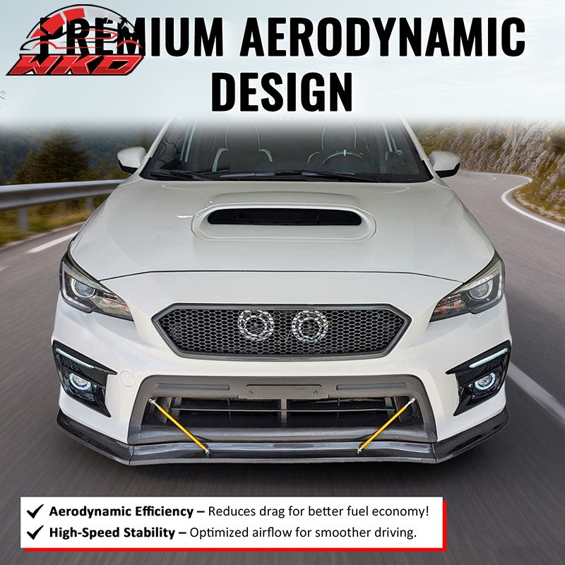 Wholesale 18-21 Subaru WRX/WRX STI Gloss Black Honeycomb Style Bumper Upper Grille PP - Wikond Auto