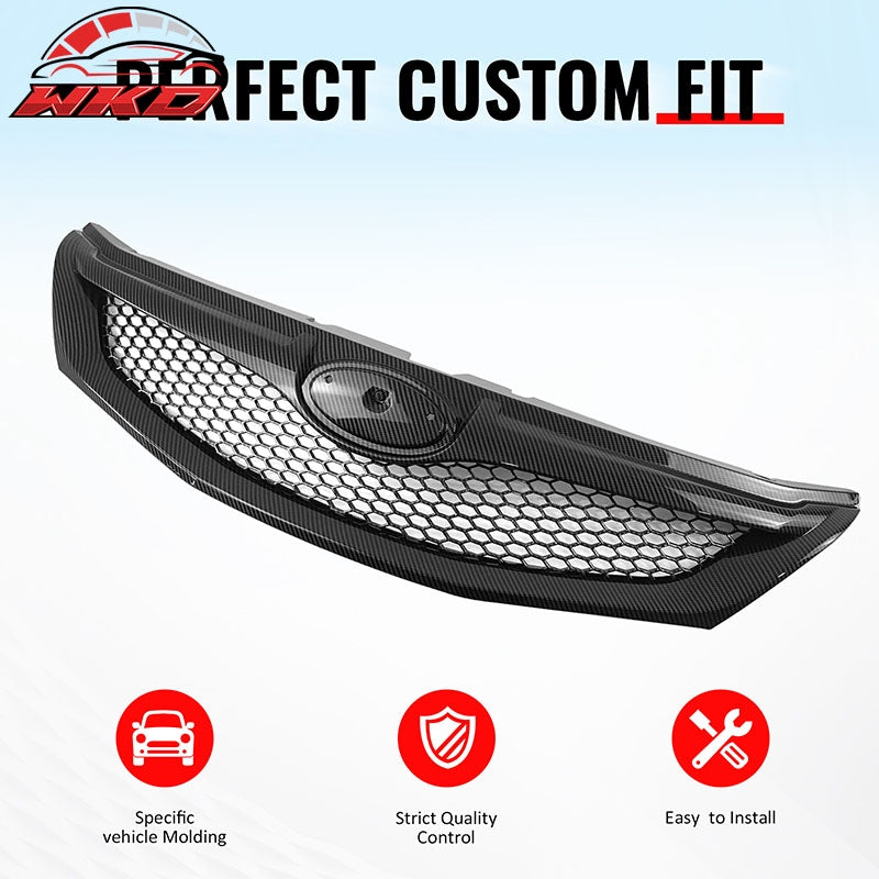 Wholesale 08-10 Subaru WRX & WRX STI Hatchback Honeycomb Style Grille CF Print ABS - Wikond Auto