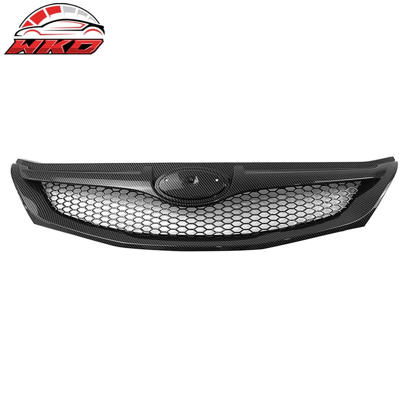 Wholesale 08-10 Subaru WRX & WRX STI Hatchback Honeycomb Style Grille CF Print ABS - Wikond Auto