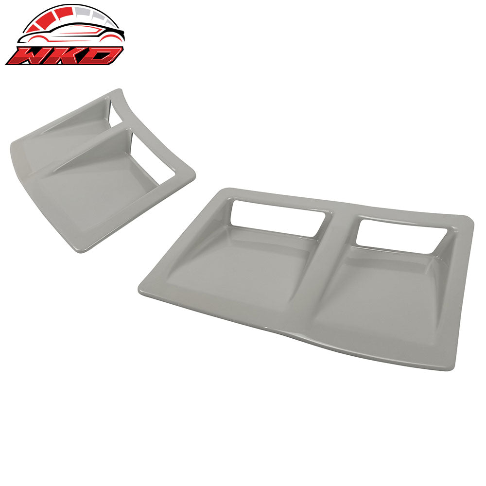 Fits 15-21 Subaru WRX STI Style Rear Bumper Side Fender Vent Painted #K1X White