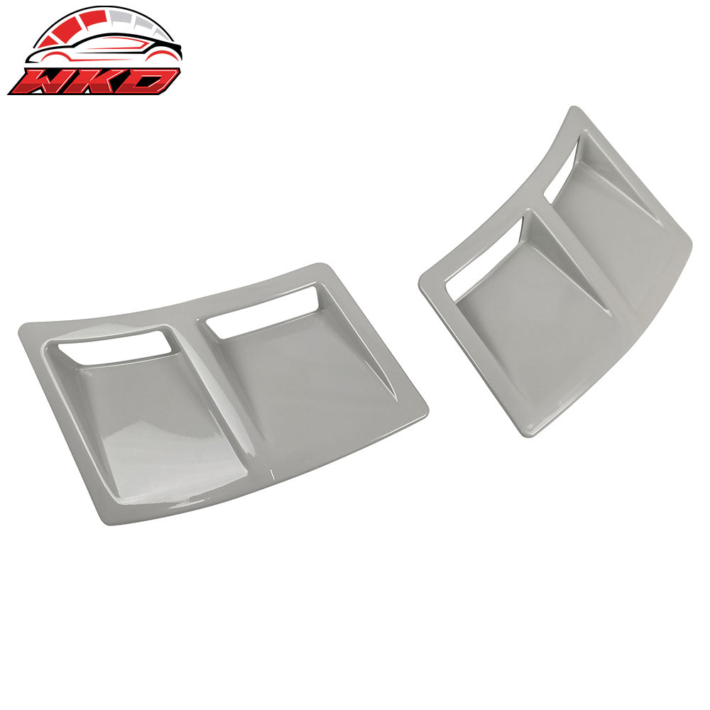 Fits 15-21 Subaru WRX STI Style Rear Bumper Side Fender Vent Painted #K1X White