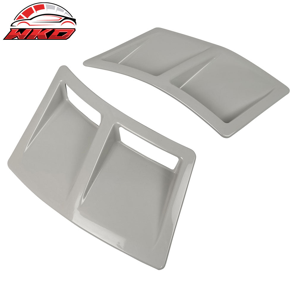 Fits 15-21 Subaru WRX STI Style Rear Bumper Side Fender Vent Painted #K1X White
