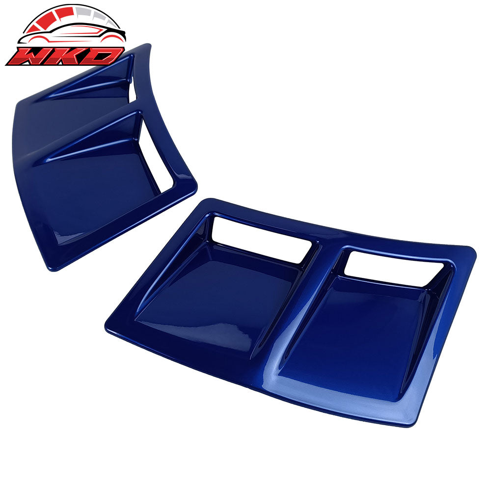 Fits 15-21 Subaru WRX STI Style Rear Bumper Side Fender Vent Painted #K7X Blue