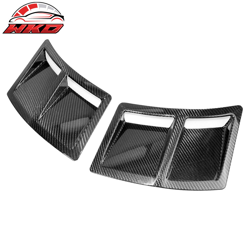 Fits 15-21 Subaru WRX STI Style Carbon Fiber CF Rear Bumper Side Fender Vent 2PC