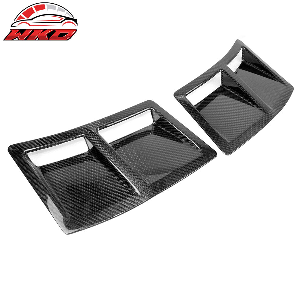 Fits 15-21 Subaru WRX STI Style Carbon Fiber CF Rear Bumper Side Fender Vent 2PC