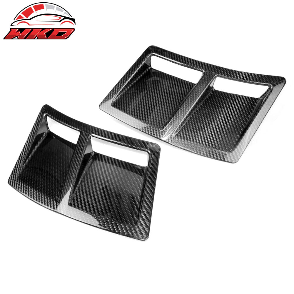 Fits 15-21 Subaru WRX STI Style Carbon Fiber CF Rear Bumper Side Fender Vent 2PC