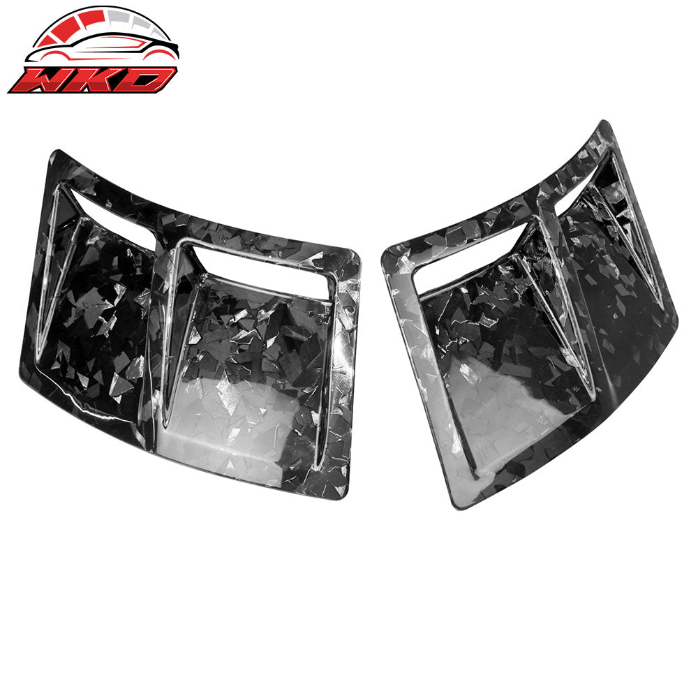 Fits 15-21 Subaru WRX STI Style Rear Bumper Side Fender Vent Forged Carbon Fiber