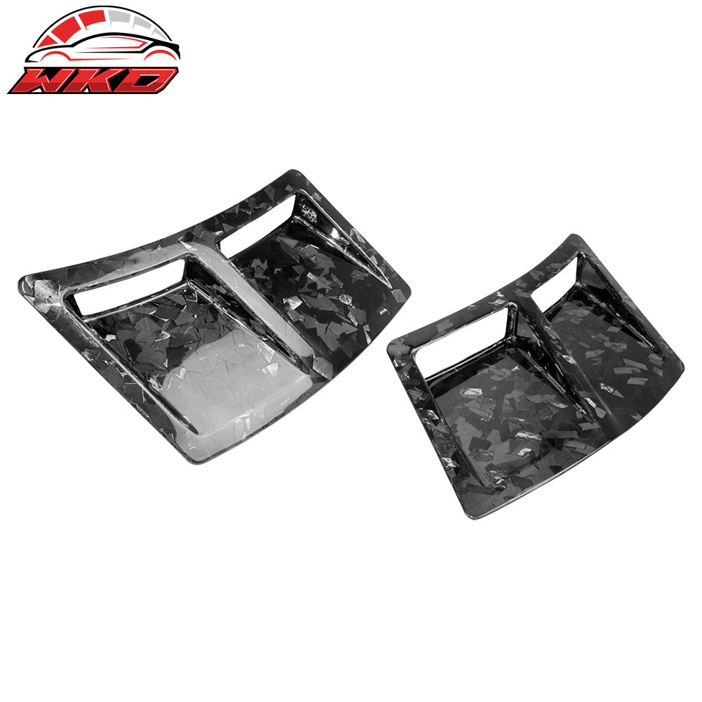 Fits 15-21 Subaru WRX STI Style Rear Bumper Side Fender Vent Forged Carbon Fiber