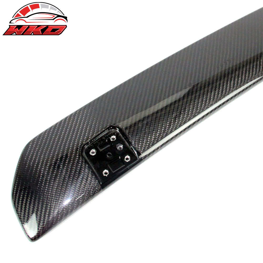 Fits 15-21 Subaru WRX STI Style Carbon Fiber CF Rear Bumper Lip Diffuser Add on