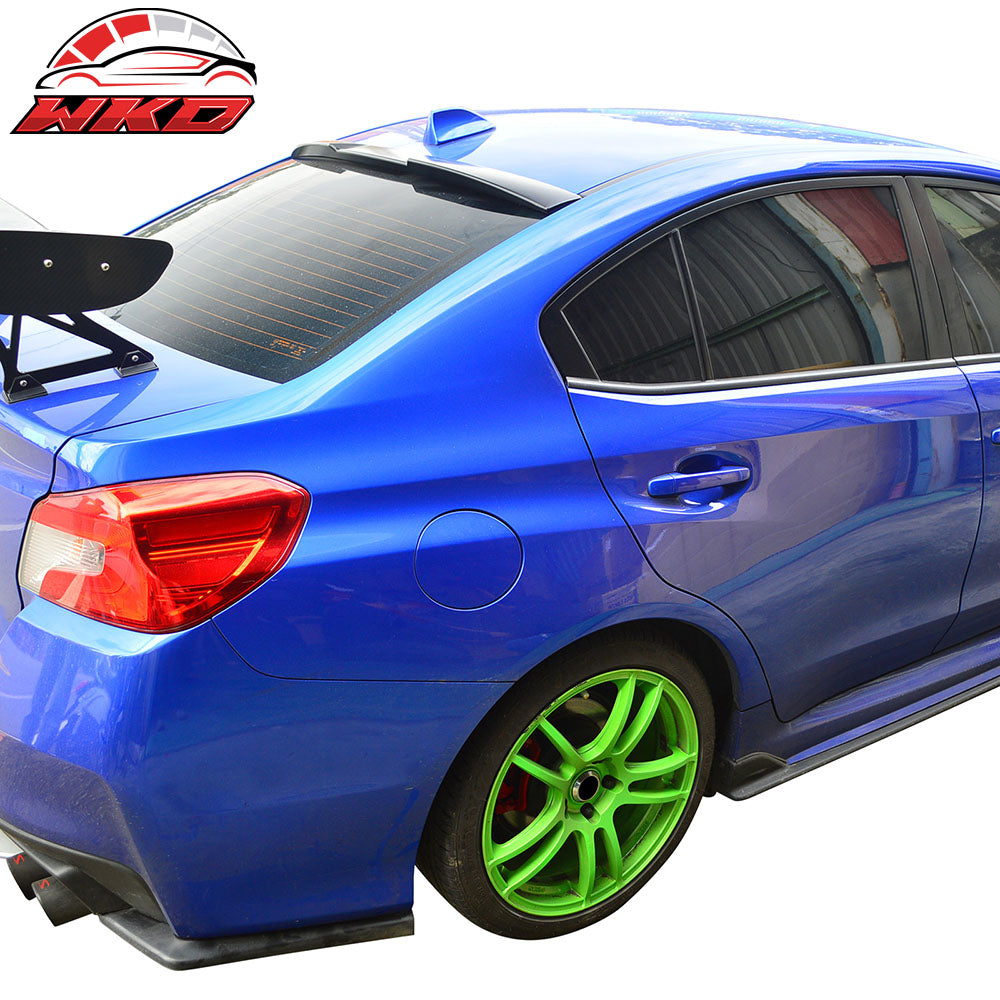 Fits 15-21 Subaru WRX & WRX STI V Style Matte Black Rear Roof Spoiler Wing ABS