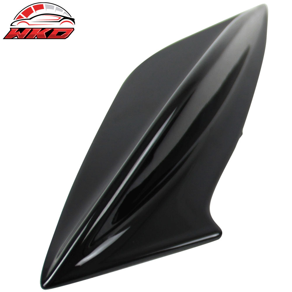 Fits 15-21 Subaru WRX & STI DTO Style Gloss Black Trunk Spoiler Side Fins Add on