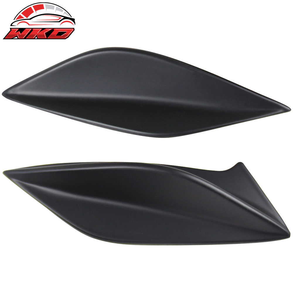 Fits 15-21 Subaru WRX & STI DTO Style Matte Black Trunk Spoiler Side Fins Add on