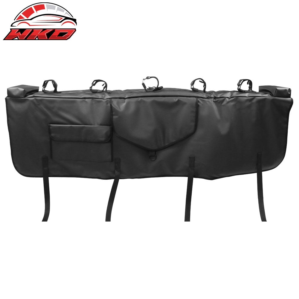 53 Inches Width Pickup Black PVC Tailgate Pad w/ 5-Bike Straps & 1 Tool Bag | Wholesale - Wikond Auto