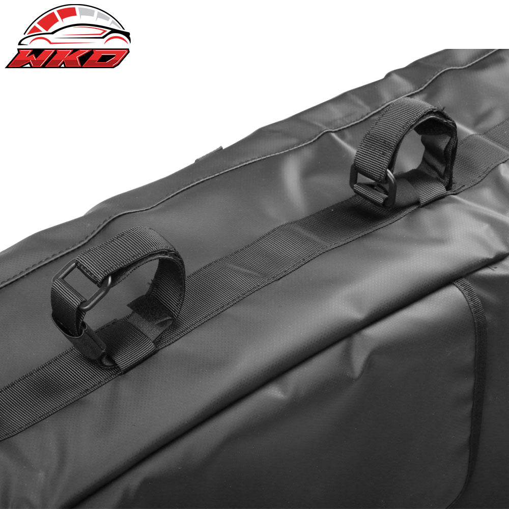 53 Inches Width Pickup Black PVC Tailgate Pad w/ 5-Bike Straps & 1 Tool Bag