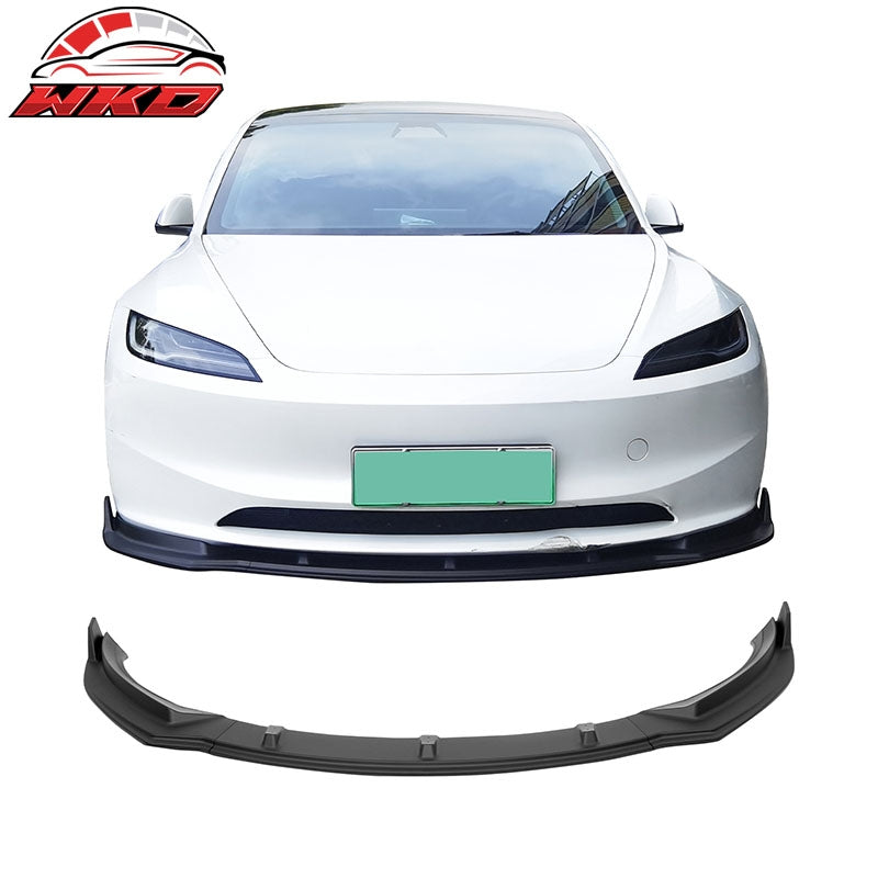 Wholesale 24-26 Tesla Model 3 3PCS IKON Style Front Bumper Lip Spoiler Matte Black PP