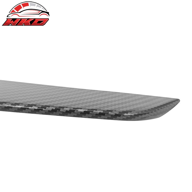Fits 17-23 Tesla Model 3 4DR OE Rear Trunk Spoiler Wing Carbon Fiber Print - ABS