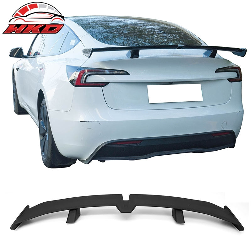 Wholesale 17-26 Tesla Model 3 54" PRO Style Rear Trunk Spoiler Wing Matte Black ABS - Wikond Auto