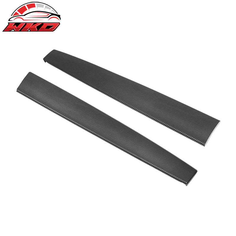 Fits 20-25 Tesla Model Y & 21-23 3 Dashboard Wrap Cover Matte Carbon Fiber Print