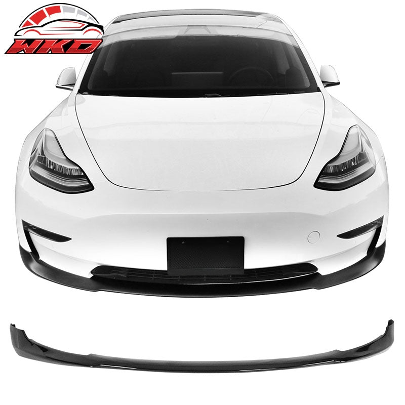 Wholesale 17-23 Tesla Model 3 Front Bumper Lip RPM Style Spoiler Splitter Gloss Black