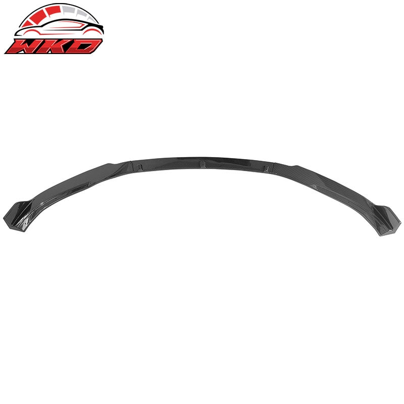 Wholesale 17-23 Tesla Model 3 IKON Style Carbon Fiber Print Front Bumper Lip PP 3PCS - Wikond Auto
