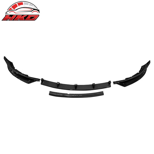 Wholesale 17-23 Tesla Model 3 IKON Carbon Fiber Print Front Bumper Lip Spoiler 4PCS