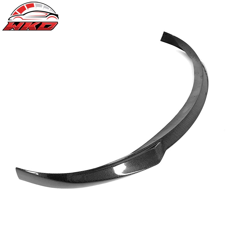 Fits 17-23 Tesla Model 3 IKON Front Bumper Lip Spoiler Carbon Fiber Splitter Kit