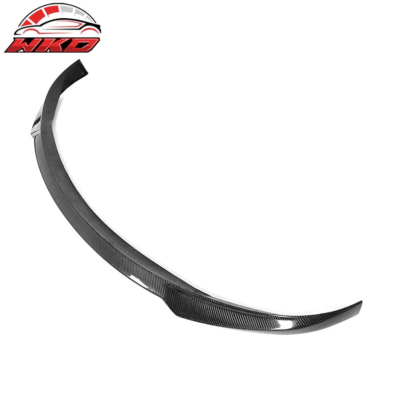 Fits 17-23 Tesla Model 3 IKON Front Bumper Lip Spoiler Carbon Fiber Splitter Kit