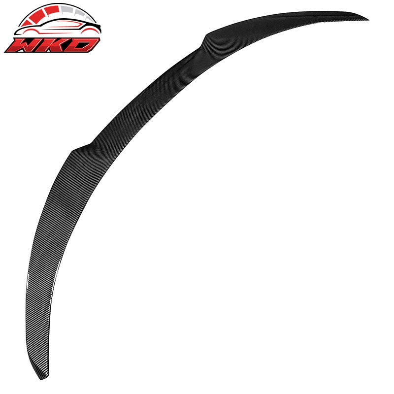 Fits 17-23 Tesla Model 3 IKON Style Rear Trunk Spoiler Wing - Carbon Fiber Print
