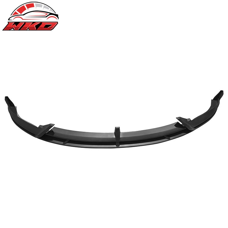 Fits 24-25 Tesla Model 3 IKON2 Style Front Bumper Lip Matte Black PP 3PCS Set