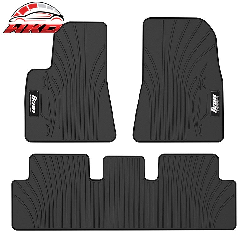 Wholesale 17-23 Tesla Model 3 Floor Mats Black Latex Carpets Front Rear Liner Guard