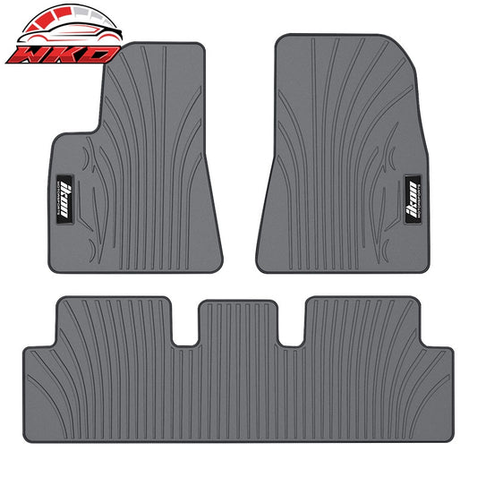 Wholesale 17-23 Tesla Model 3 Floor Mats Gray Latex Carpets Front Rear Liner Guard