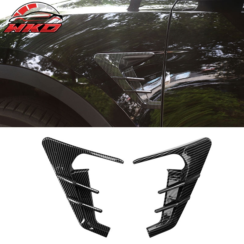 For 21-23 Tesla Model 3 20-22 Model Y Camera Cover Trim Gloss Carbon Fiber Print