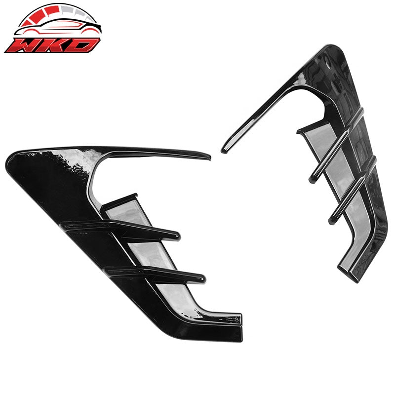 Fits 21-23 Tesla Model 3 20-22 Model Y Side Camera Flanks Cover Trim Gloss Black