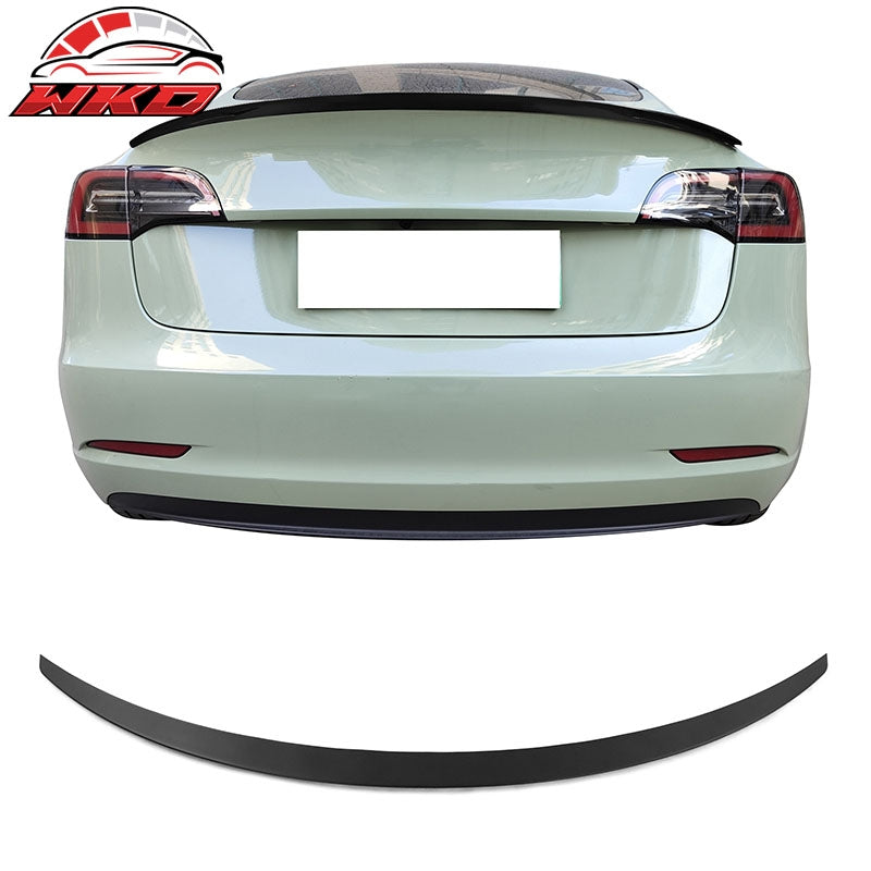 Wholesale 17-23 Tesla Model 3 OE Style Rear Trunk Spoiler Wing Matte Black Deck Trim