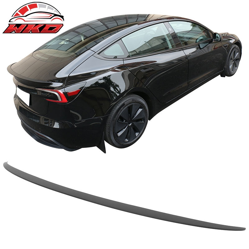 Wholesale 24-26 Tesla Model 3 OE Style Matte Black Rear Trunk Spoiler Wing Lip ABS - Wikond Auto