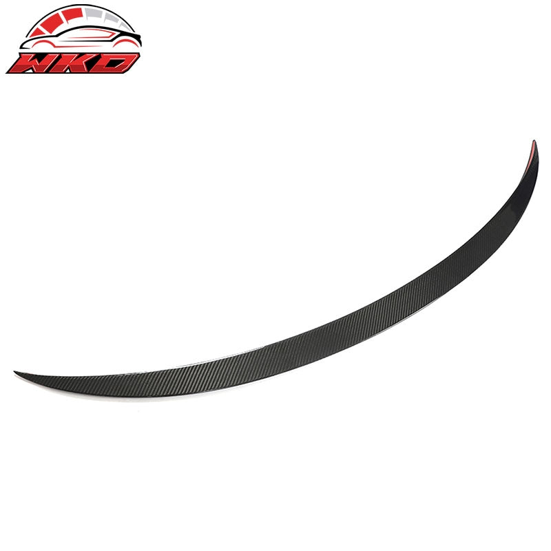 Fits 17-23 Tesla Model 3 OE Style Rear Trunk Spoiler Wing Real Carbon Fiber Lip