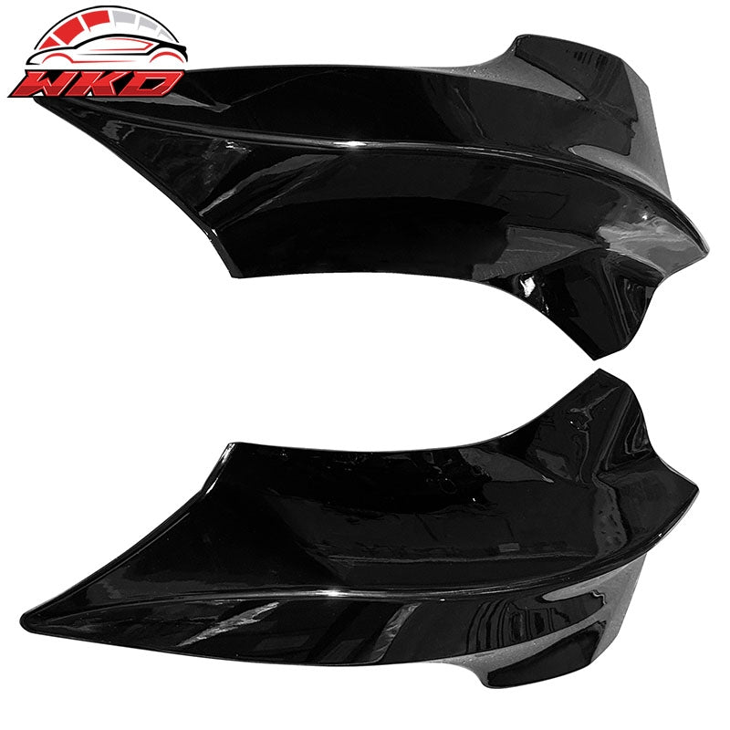 Wholesale 17-23 Tesla Model 3 PP Front Bumper Splitters Corner Winglets - Gloss Black