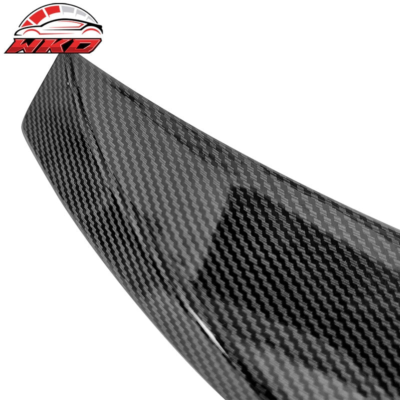 Fits 17-26 Tesla Model 3 Performance Rear Trunk Spoiler Wing Carbon Fiber Print