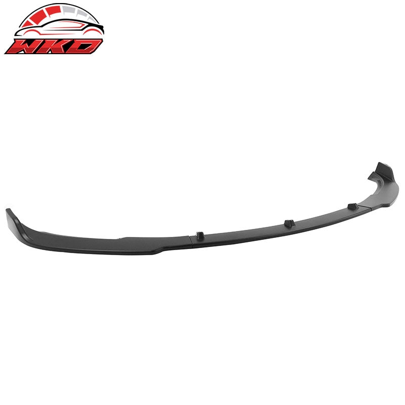 Fits 17-23 Tesla Model 3 Sedan IKON Style Front Bumper Lip PP Matte Black - 3PCS