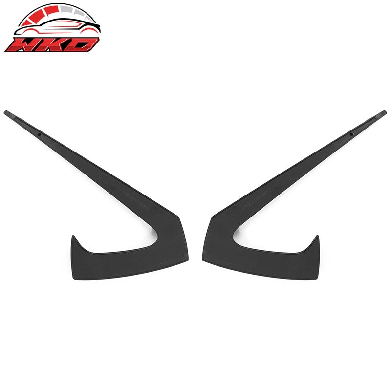 Fits 17-23 Tesla Model 3 Side Fender Camera Vent Cover Decor Trim Matte Black