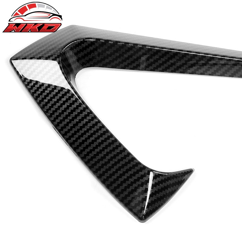 Fits 17-23 Tesla Model 3 Side Fender Camera Vent Cover Trim Carbon Fiber Print