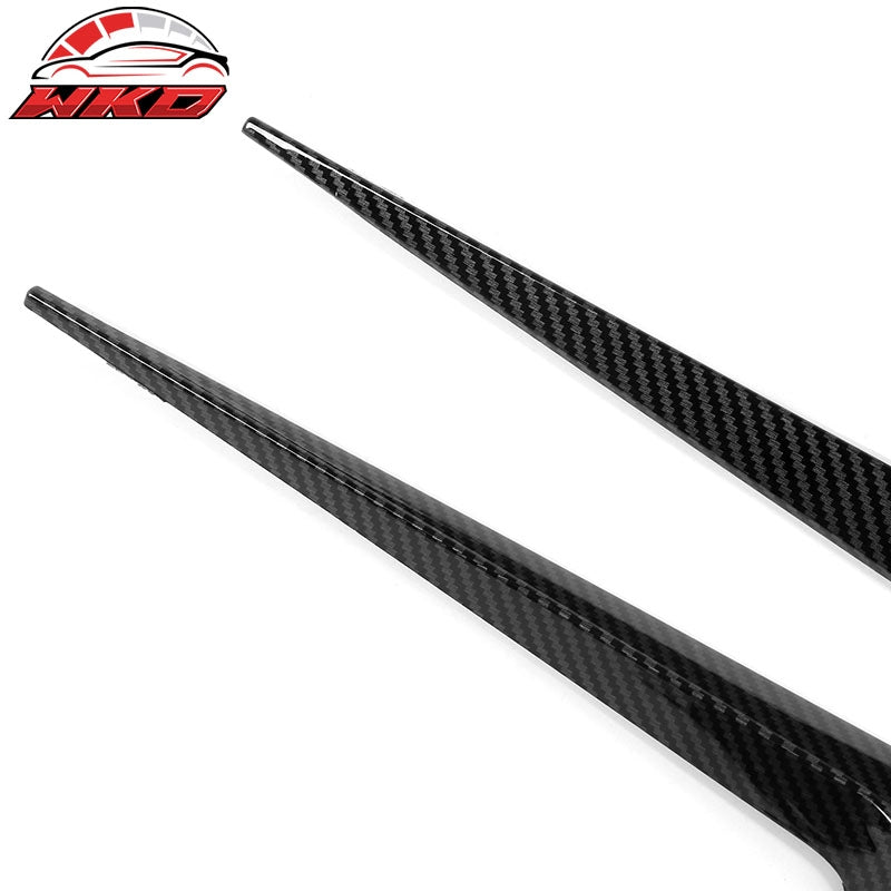 Fits 17-23 Tesla Model 3 Side Fender Camera Vent Cover Trim Carbon Fiber Print