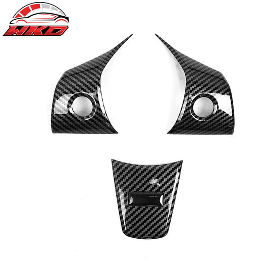 Wholesale 17-23 Tesla Model 3 & 20-25 Y Steering Wheel Cover Trim Carbon Fiber Print