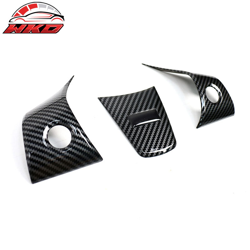Wholesale 17-23 Tesla Model 3 & 20-25 Y Steering Wheel Cover Trim Carbon Fiber Print - Wikond Auto